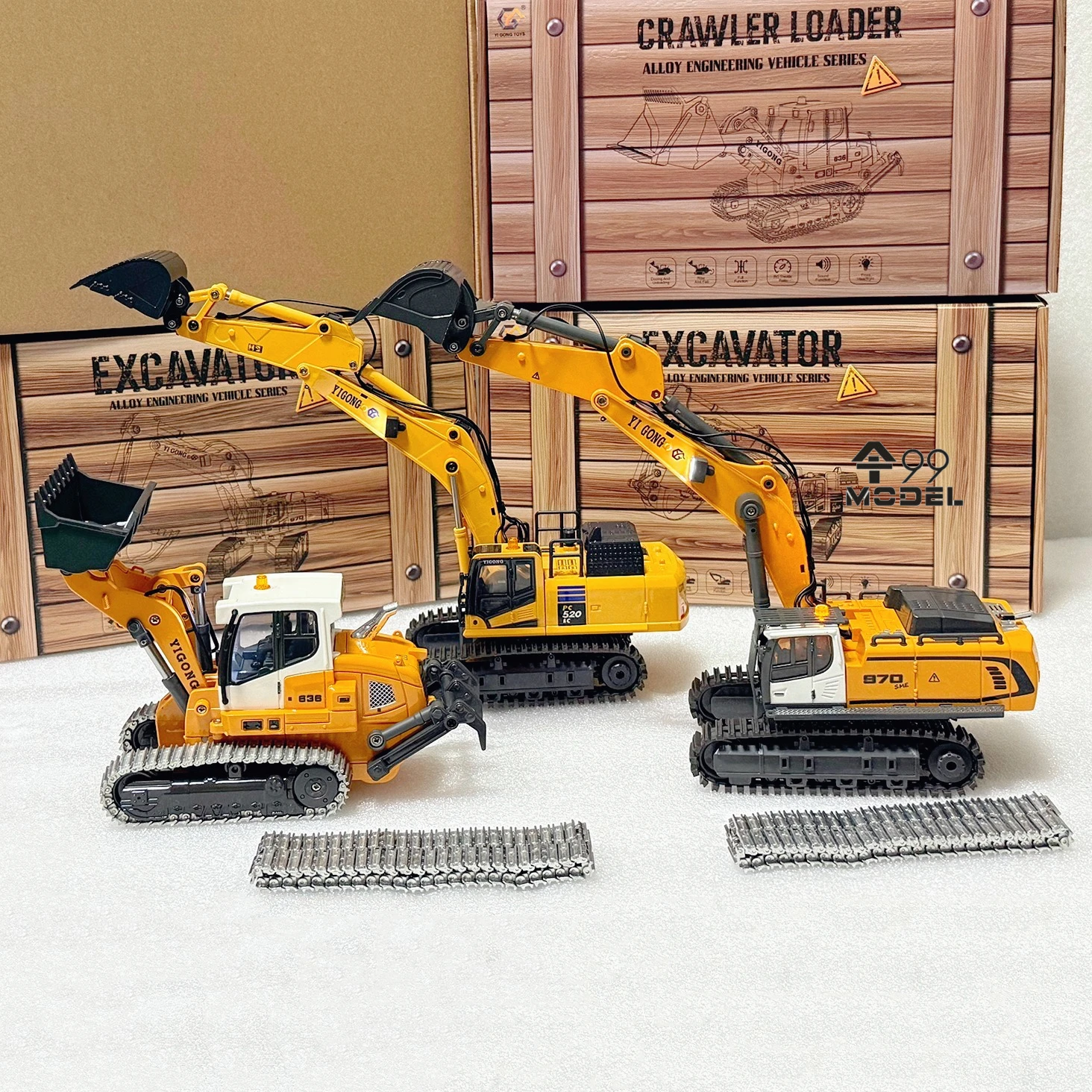 Rc Hobby Track - 1/50 970 520 Mini RC Excavator