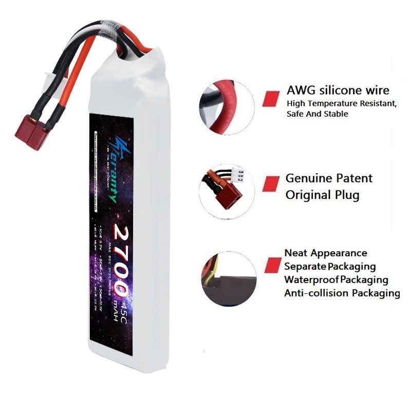 1/3PCS 2S 7.4V Lipo Battery 27 - Rc Hobby Grade 评论和价格