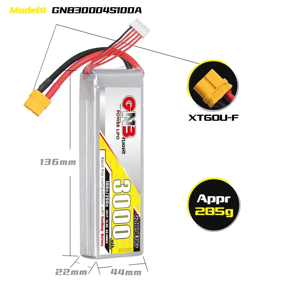 GAONENG GNB 3000mAh 4S 100C 20 - Rc Hobby Grade 评论和价格