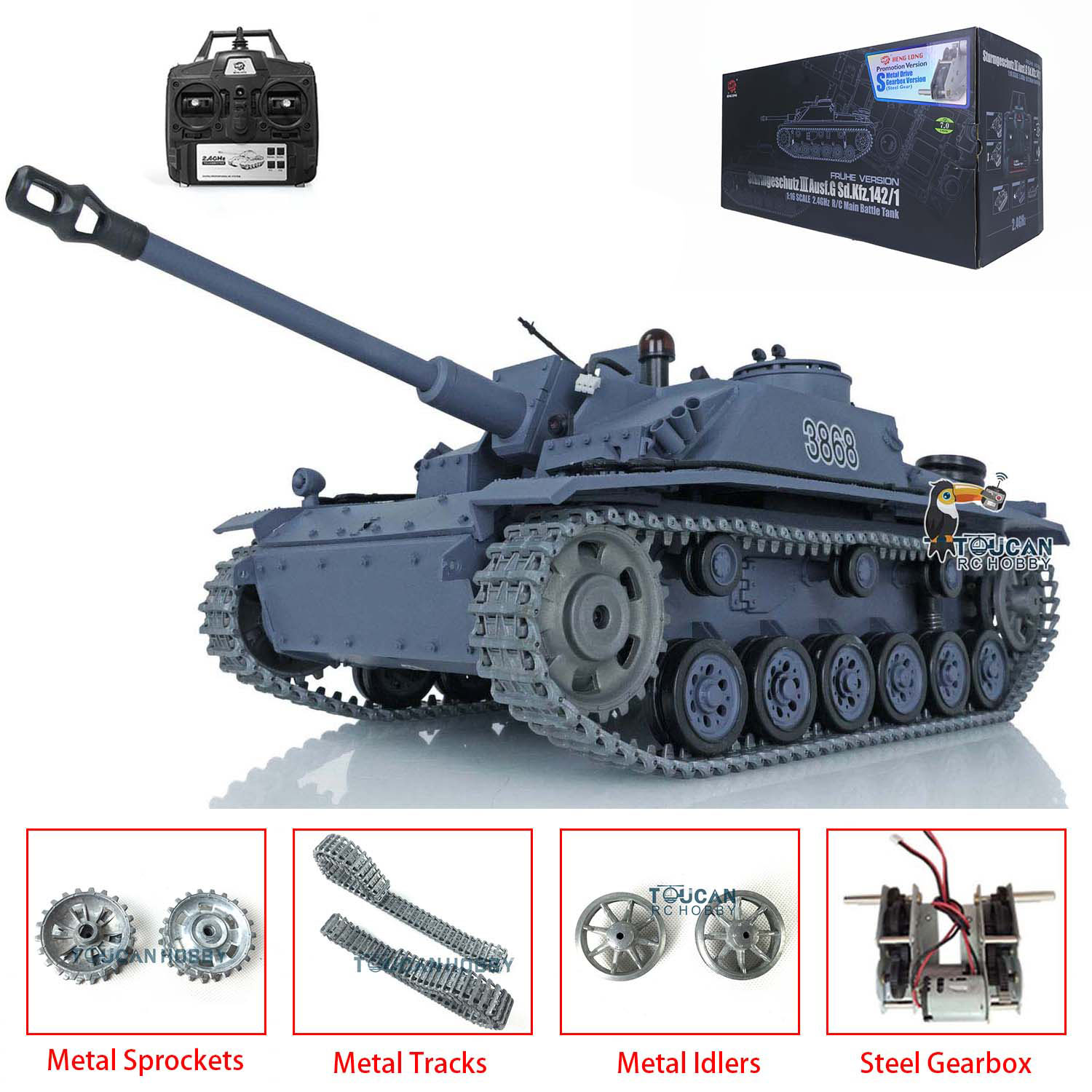 1/16 Henglong Stug III 7.0 Ger - Rc Hobby Track 评论和价格