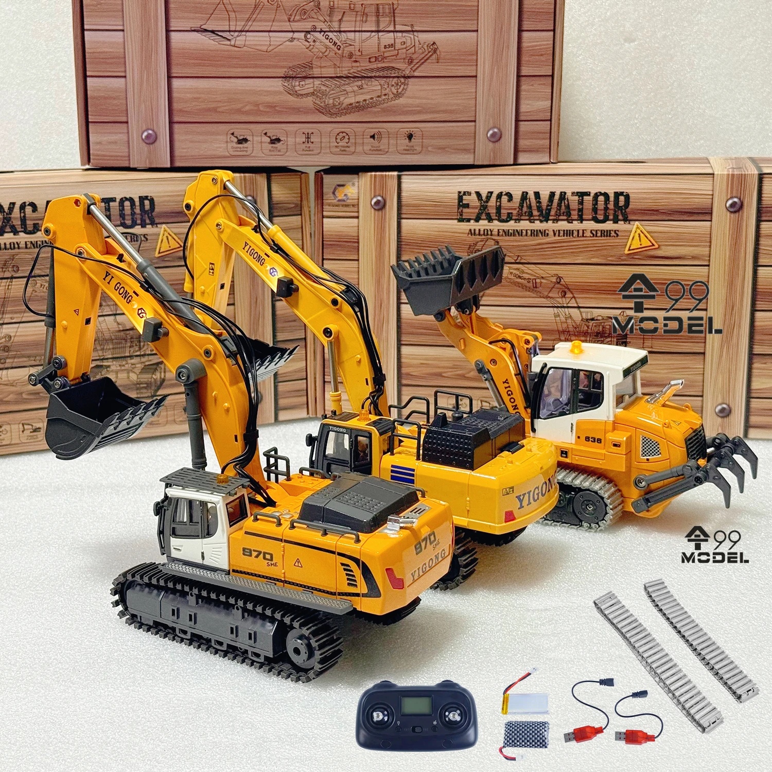 1/50 970 520 Mini RC Excavator - Rc Hobby Track 评论和价格